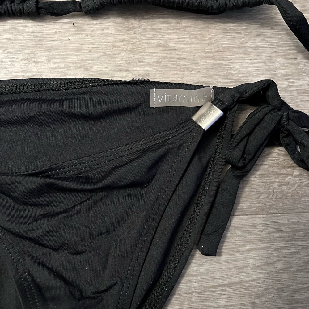 Vitamin A Black Halter Bikini Set - Picture 2 of 3
